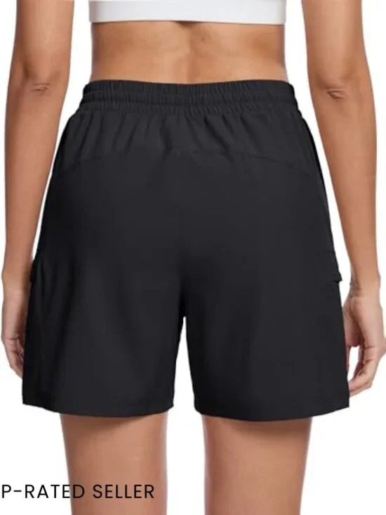 5" Hiking Cargo Shorts Lightweight Quick Dry Athletic Casual Golf UPF 50+ - Picture 3 of 7